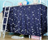 CLARA Single Sleeper Bunk Bed Curtain College Student Dorm Bed Canopy Bedding Tent Blackout Mosquito Nets Bedding Curtain Dark Blue(1 Panel, 59.1×...
