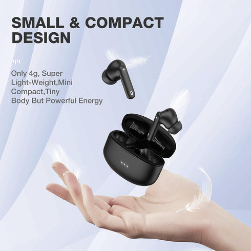 A40 Pro Wireless Earbuds, 50Hrs Playtime Bluetooth Earbuds Built in Noise Cancellation Mic with Charging Case, Headphones Stereo Sound, IPX7 Water...
