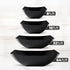 Posh Setting Square Plastic Serving Bowls, Medium Black Plastic Bowls for Salad, Disposable Serving Bowls for Party, Snack, Buffet, Chips, or Sala...