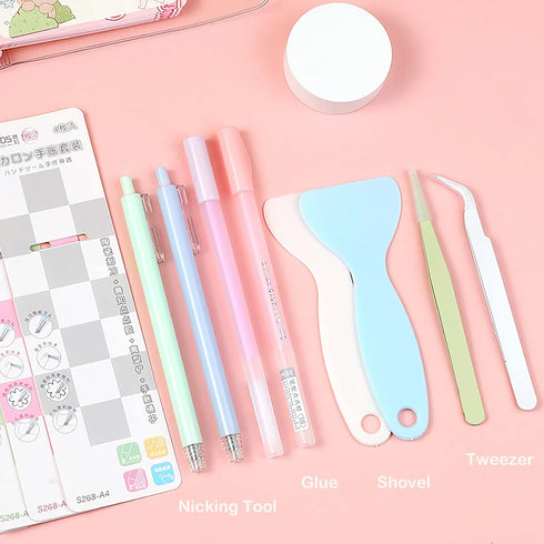 Doraking Scrapbooking Tools with Glue Tweezer Shovel Cutter Pen for Crafting, Scrapbooking, Card Making, Paper Crafts...