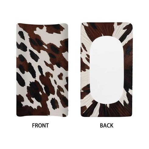 Brown Cows Print Fashion Changing Pad Covers for Baby Boys and Girls,Ultra Soft Breathable Diaper Changing Table Covers-32''x16"-Newborn Essential...