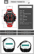 KXAITO Men's Watches Sports Outdoor Waterproof Military Watch Date Multi Function Tactics LED Face Alarm Stopwatch for men 8087...