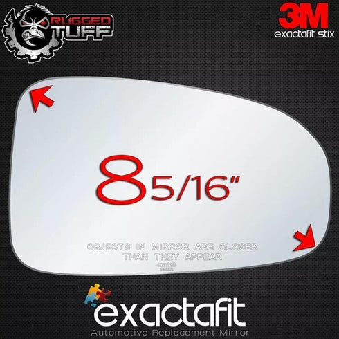 exactafit 8399R Passenger Side Mirror Glass Replacement Repair Compatible With 2000 2001 2002 2003 2004 2005 Chevy Impala...