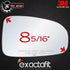 exactafit 8399R Passenger Side Mirror Glass Replacement Repair Compatible With 2000 2001 2002 2003 2004 2005 Chevy Impala...