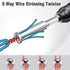 4 Pcs Wire Twister Tool for Drill, Wire Nut Twister Wire Stripper Tool Connector Driver with 1/4" Chuck Cable Quick Stripping Electricians Tools...