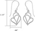 Boma Jewelry Sterling Silver Polished Twisting Heart Dangle Earrings...