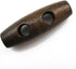 ALL in ONE 50pcs Brown 2 Hole Scrapbooking Sewing Wood Toggle Buttons Stained Chery Oval 30x10mm(1-1/8 X 3/8”)...