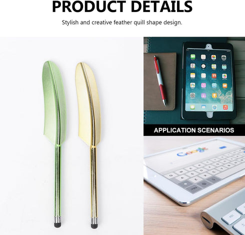 Hemobllo 10 Pcs Feather Stylus Pens - Touch Screen Capacitive Stylus Colorful Feather Stylus Capacitive Stylus Pen Universal Stylus for Capacitive...