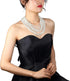 Kalse 8 Layers Strand Simulated Pearl Strand Bib Pendant Choker Chain Necklace...