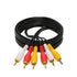 3RCA Video/Stereo Audio Cable, Composite Wire Cord DVD HDTV 6ft, 12ft, 15ft, 25ft (15FT)...