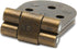 4PCS Bronze Butler Tray Hinge, Heavy Duty Folding Flip Top Hinge 180 Degree Round Edge Hinge for Folding Tables Sewing Machine Table Furniture Acc...