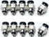 Pneumatic PC1/8-U10 Male Straight Air Hose Connectors 1/8" Tube OD x 10-32 Inch UNF Thread Push to Connect Fittings (Pack of 10)...