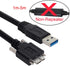 cablecc USB 3.0 A Type Cable Male to Micro USB 3.0 B Male with Mount Panel Screws for Hard Disk Mobile Phone 3M...
