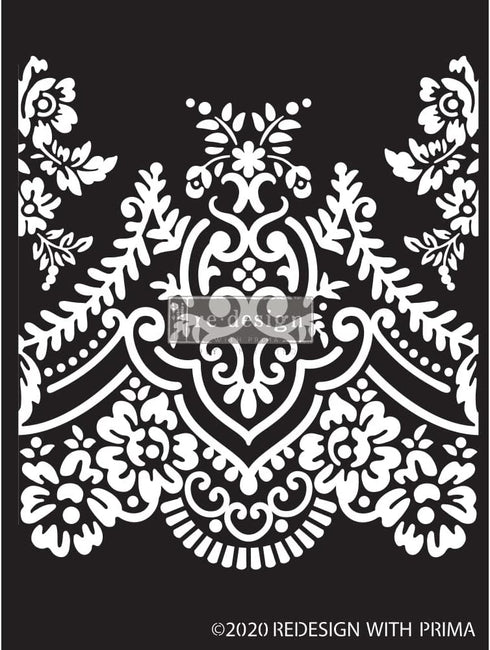 Redesign with Prima Redesign Decor Stencils® Elegant Lace 9"x13.5",0.8Mm Thickness Laser Cut On 16 Mil Mylar 655350652685...