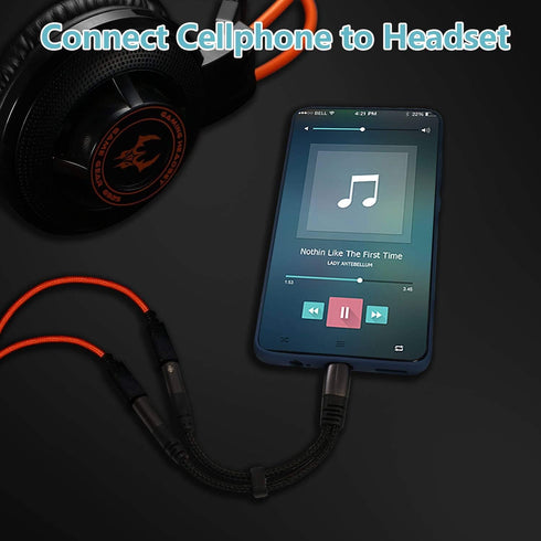 USB C Microphone Adapter, USB Type C to 3.5mm Combo Headphone Jack Audio Mic Adapter Y Splitter for Mac Book Pro, i-Pad Pro 2018/2020, OnePlus 7 P...