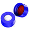 Autosampler Vials Cap,9mm Blue Polypropylene Screw-Thread Caps with PTFE Red/Silicone White Septa by Biomed Scientific...
