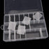 2 Pack 24 Grids Plastic Organizer Box Container Craft Storage Box Compartment Box with Adjustable Dividers for Beads Jewelry Fishing Tackles Art D...