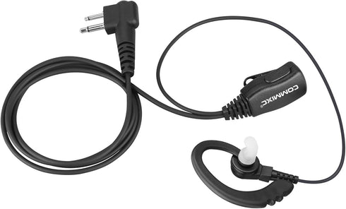 2-Pack Two-Way-Radio Earpieces with Mic PTT, 2.5mm+3.5mm 2 Pins walkie talkie Headset, Compatible with Motorola Walkie Talkies...