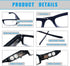 3 Pack Reading Glasses with Lights and Magnifier Reading Glasses with Lights in The Frame Bright Led Readers Magnifying Glasses with Light for Men...