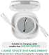 Cable Winder, Smooth and Non Stuck Lines Charging Cord Organizer, Retractable Cable Management for Original Charging Cables Below 3.2ft, Cord Retr...