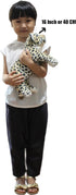 The Jungle Animals Stuffed Plush Toys Cheetah Tiger Panther Lioness Pillows (Brown Leopard, 16 Inch)...