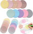 500 Sheets Transparent Sticky Notes Translucent Sticky Notes Clear Sticky Notes Pastel Round Transparent Sticky Tabs See Through Memo Pads for Bib...