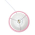 Simple Designs LT2084-PNK Mini Studded Texture White Ceramic Bedside Table Lamp, Pink...