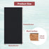 Cork Board 17"x 8" Self-Adhesive Black Cork Board, 1/2" Thick Cork Boards, 1 Pack Black Bulletin Board (4320BK-12mm-1p)...