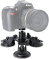 3-Cup Action Camera Suction Cup Mount Motion Camcorder Car Windshield Hood Door Trunk Lid Holder/w Ball Head Compatible with GoPro Sony DJI OSMO A...