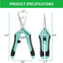1 Pack Pruning Shears, Garden Trimming Scissors, Gardening Hand Pruning Snips, Titanium Coated Precision Bonsai Pruning Shears, Convenient and Eff...
