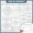 14 Pieces Large Stencil for Painting on Wood Plastic 5 Point Stencil Template Paint Stencils for Fabric Walls Arts Paper Home Decoration (Circle)...