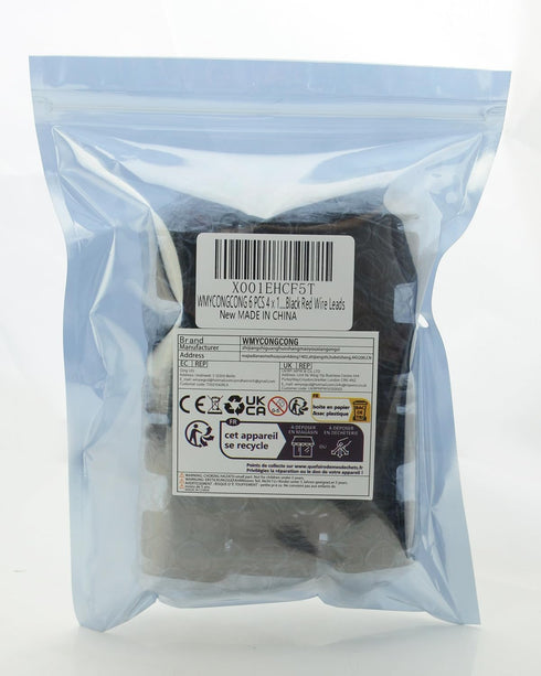 WMYCONGCONG 6 PCS 4 x 1.5V AA Battery Holder Case Box with Black Red Wire Leads...