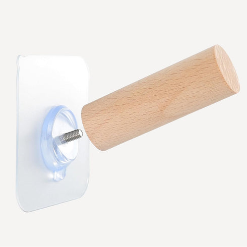 1Pc Light Yellow Hat Hooks for Wall Hat Hanger Adhesive Wood Hooks Self Adhesive Hooks Wooden Hat Rack Coat Hooks Wall Mounted Hook Coat Hooks Hom...