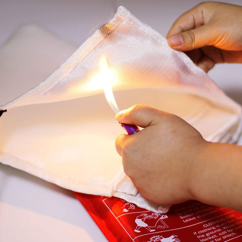 Fire Blanket Fiberglass Fire Emergency Blanket Suppression Blanket Flame Retardant Blanket Emergency Survival Safety Cover for Kitchen Home House ...