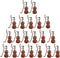 BESTOYARD 20 Sets Miniature Violin Tiny Violin Mini Musical Instrument Miniature Violin Model Dollhouse Furniture Crafts Ornament for Dollhouse Fa...