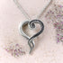 Controse Women's Silver-Toned Heart Shaped Stainless Steel Dark and Bright Tentacle Octopus Necklace 31"...