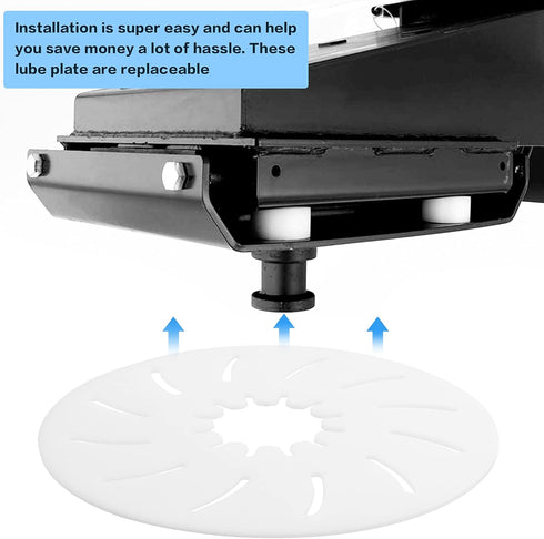 12" Trailer Camper Fifth Wheel Lube Plate 3/16" Thick by Usamate...