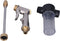 Pressure Washer Gun with Adjustable Nozzles Garden Hose Spray Cleaning Tool 0.5in Hose Coupler...