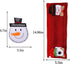 Acronde 4PCS Christmas Refrigerator Door Handle Covers Set and 1PCS Snowman Fridge Decal, Oven Microwave Dishwasher Door Handle Protector for Christmas Kitchen Decoration