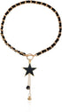 Black Wrap Velvet Choker With Black Heart Star for Women Long Chain Tassels Love Heart Star Necklace Jewelry Gift for Family And Friend...