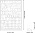 3 Sheets 1 Inch White Iron On Heat Transfer Letters and Numbers 504 Piece Alphabets Numbers Fabric Washable Iron on Letter Patches for Sports Jers...