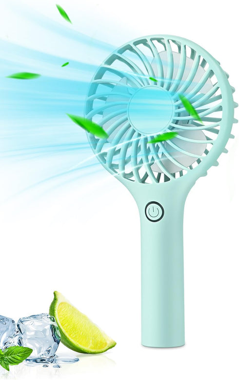 Ambandier Portable Handheld Fan, 3 Speeds Mini Portable Fan, Powerful Wind Hand Fan with Large Battery, Battery Operated Small Personal Fan for In...