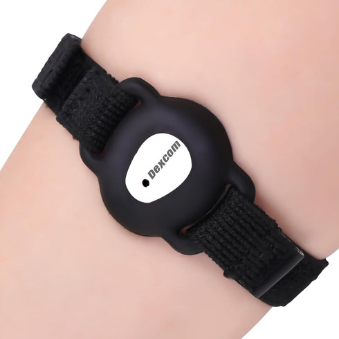 Arm Band for Dexcom G7, 8-18" Inch Adjustable Armband Compatible with CGM Continuous Glucose Monitor System Transmitter Protection Sensor Cover (N...