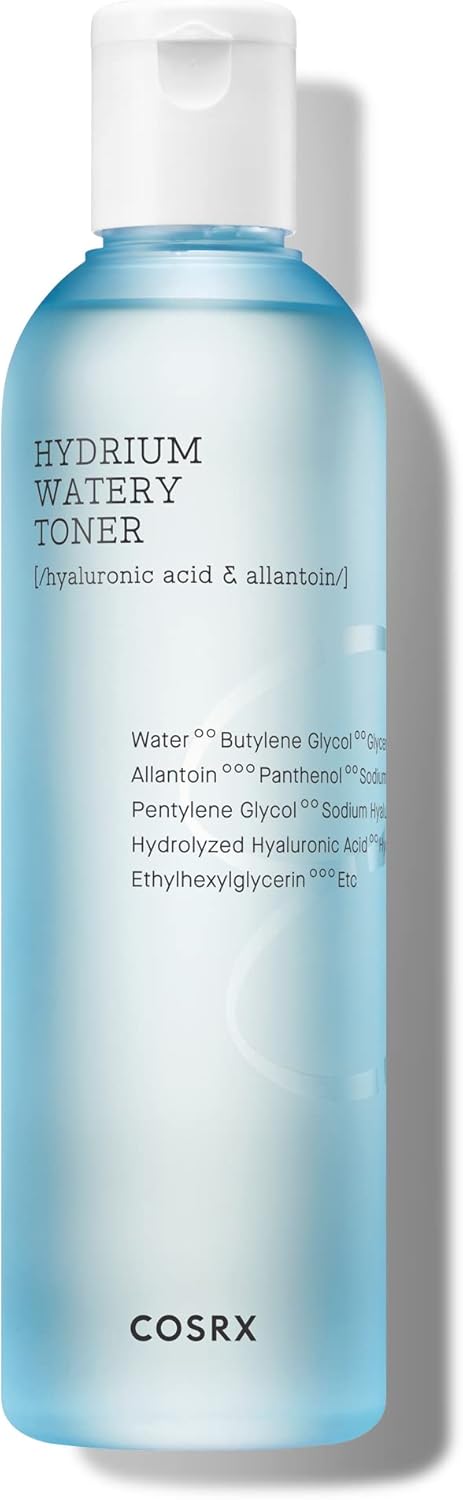 COSRX Hydrium Watery Toner, 280ml / 9.46 fl.oz | Moisturizing Korean Toner | Hyaluronic Acid, Allantoin, Panthenol | Korean Skin Care, Not Tested ...