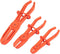 Juvale 3-Pack Hose Pinch Off Pliers - Fuel Line Clamp Tool for Automotive Brake, Radiator and Coolant (Red, 3 Sizes)...