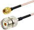 Superbat Coax UHF Female SO-239 to SMA Male/SMA Female Adapter Extension Cable RG316 12" for Baofeng CB Radio Handheld Walkie Talkie 2pcs...