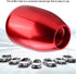 Gear Shift Knob, 6 Speed Universal Car Modification Manual Knob Gear Shift Head Shifter with 3 Plastic Adapters(Red)...