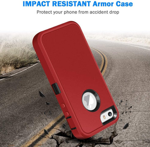 Jelanry for iPhone 5/ 5S/ SE 1st Generation (2016) Case Heavy Duty Rugged Shockproof Dual Layer Protective Shell Sports Anti-Scratches Non-Slip Bu...