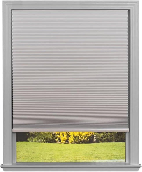 Redi Shade No Tools Easy Lift Trim-at-Home Cordless Cellular Blackout Fabric Shade Natural, 30" W x 64" L, (Fits windows 19"- 30")...