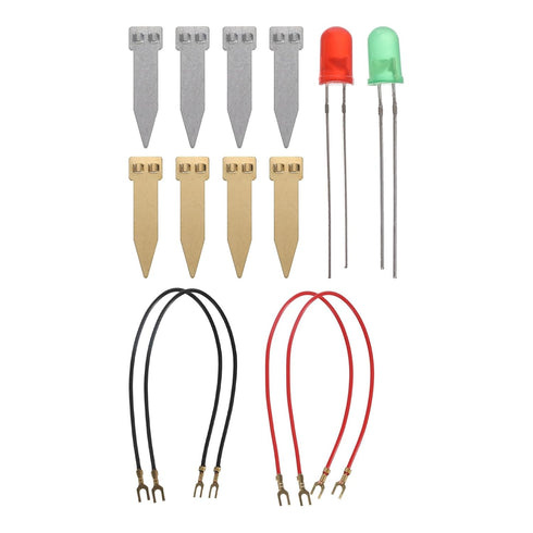 PATIKIL Fruit Battery Science Kit, 2 Set Fruit Battery Light Science Kit DIY Experiment Orange Potato Lemon Physics Teaching with RGB LED for Educ...